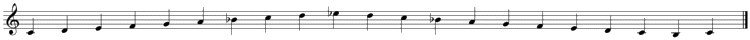 Jüdische Musik, Adonai Malach Scale