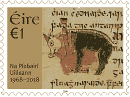 Commemorative Stamp 50th Anniversary of Na Piobairi Uilleann Piper Society